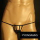 Tm New Men's Ice Silk Low-Waisted Thong Sexy Men's Underwear Personalized Large Pouch Gay Sexy Underwear