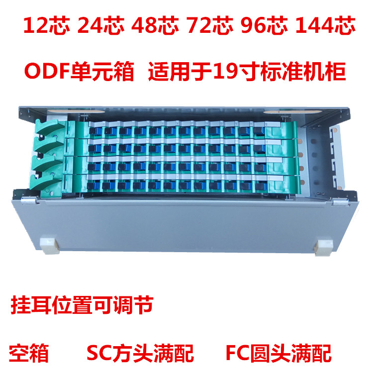 12 core 24 core 48 core 96 core 96 core ODF unit box ODF fiber wiring frame SC FC full distribution of the telecommunications level