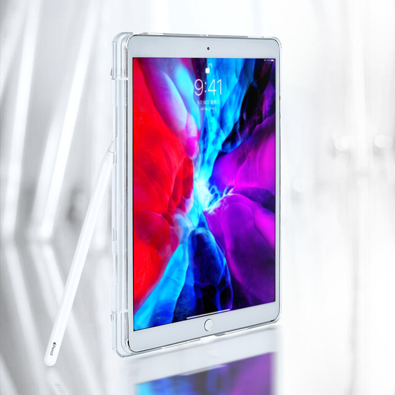 Plastic hard case-ultra-thin, transparent and simple-protective case with pen slot for iPadAir3i Padpro10 5 inches