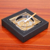 Стеклянная большая креативная модная пепельница для офиса, европейский стиль