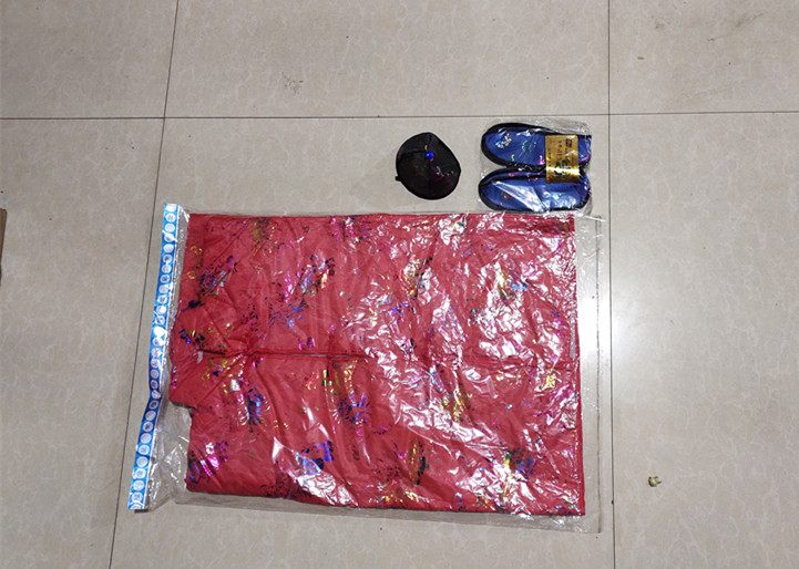 Large cotton cloth cold clothes October cold clothes festival sacrificial supplies men and women suits paper cold clothes