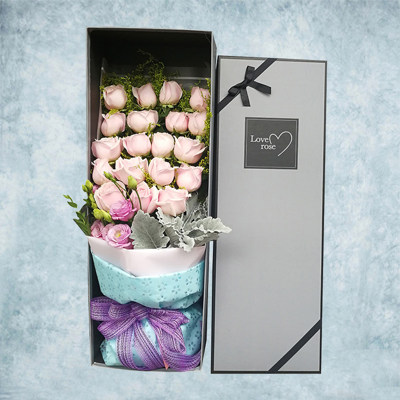 19 33 roses gift box Hangzhou same city Binjiang Gongshu flower anniversary birthday mother's day bouquet delivery