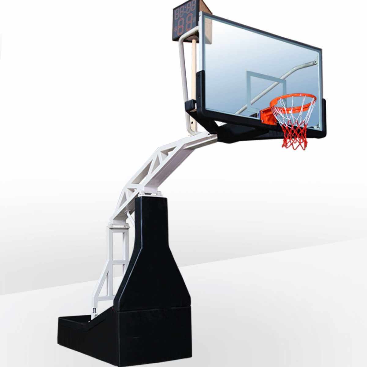 Indoor manual electric remote control hydraulic basketball frame professional adult outdoor standard mobile lift and lift game basketball rack