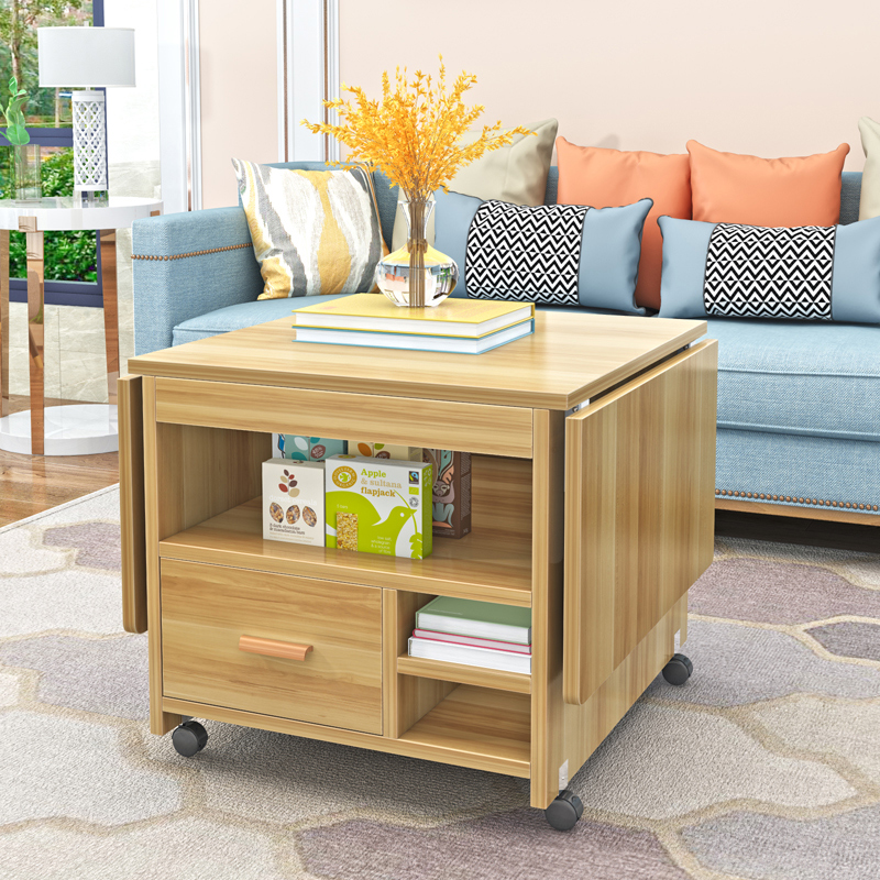 Folding coffee table dining table dual-use living room small apartment home modern minimalist multi-functional storage movable dining table