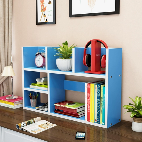 Ноутбук, настольная книжная полка, простой книжный шкаф для школьников и студентов, система хранения