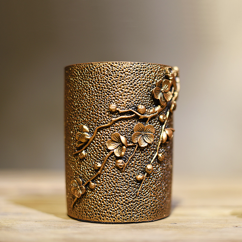 Chinese Craftsmanship Home Pen Holder Office Book House Retro Desktop Creative Pen Illustrations Chinese Wind Gifts