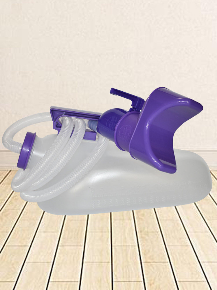 Bed use of high-grade urine pot with tube for the elderly men and women soft glue urine mouth does not hurt the skin does not leak urine urinal