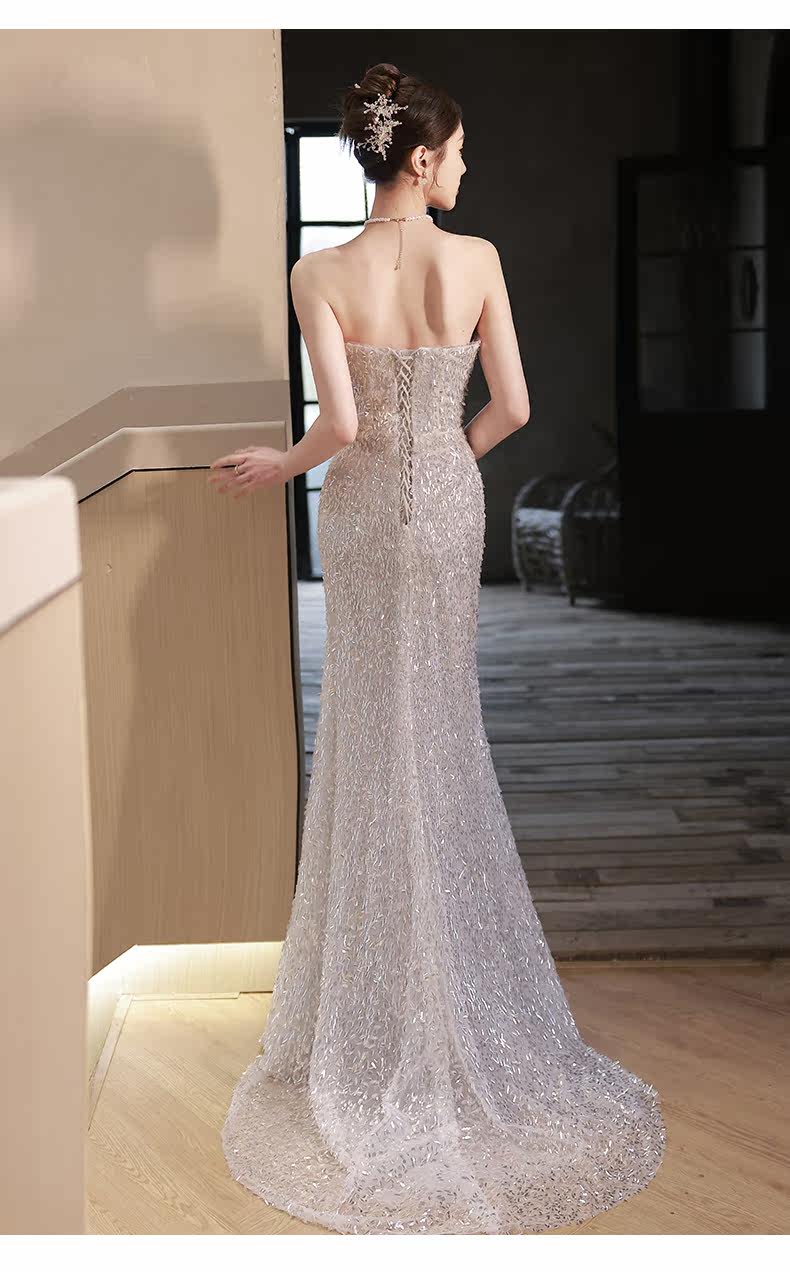 Вечернее платье, юбка, накидка, сексуальный топ без лямок, крой «рыбий хвост», изысканный стиль America according to the bride 