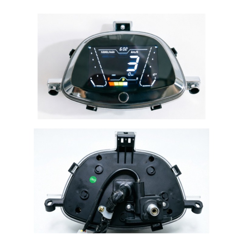 Xuying Motorcycle Pedal Jog Color Lcd Fuel Level Time Speedometer Carburetor Electronic Fuel Injection Modification Meter