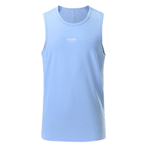 Camel Fitness Vest Sleeveless Mens T-Shirt 2024 Summer New Breathable Running Sports Quick-Drying Basketball Top
