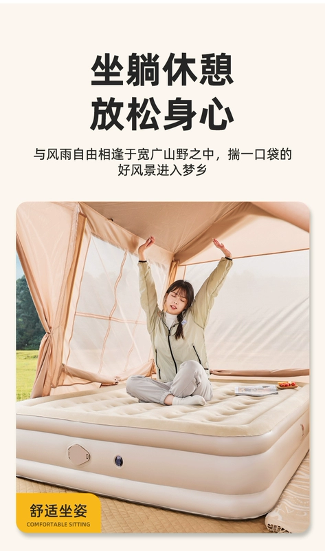 Lạc Đà Cắm Trại Ngoài Trời Chống Ẩm Đệm Không Khí Tầng Giường Thảm Ngủ Tự Động Nệm Bơm Hơi Di Động Nhà Bơm Hơi Sofa