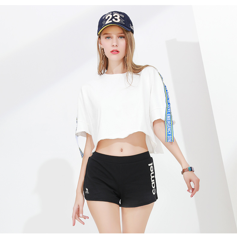 Quần short thể thao lạc đà nam thường lỏng lẻo năm quần quần bóng rổ thoáng khí chạy quần thể dục mùa hè thủy triều - Quần thể thao quần gym nam