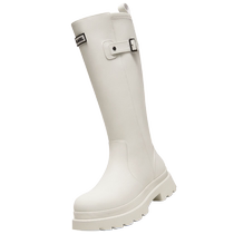 Camel rain boots red combat boots waterproof high-looking rain boots outdoor shoes womens classic wading shoes anti-slip boots