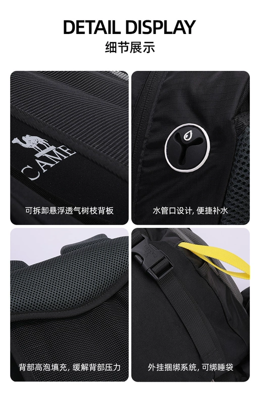 balo phượt chống nước Túi leo núi nhẹ ngoài trời Camel công suất lớn mới đi bộ đường dài chuyên nghiệp Túi du lịch chống thấm nước Ba lô cho nam và nữ balo du lịch nữ balo du lịch