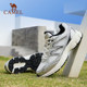 Camel Outdoor Shoes Pursuit Sports Shoes Women's Jogging Shoes Mesh Breathable Women's Shoes Silver Grey Casual Dad Shoes Women