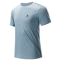 Camel Fitness Clothing Quick-Drying T-Shirt Short Sleeve Mens 2024 Summer Thin Breathable Running Sports Outdoor Top
