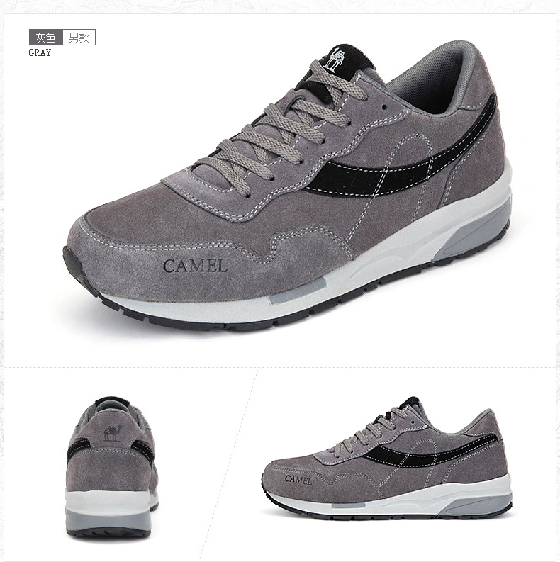 Chaussures imperméables en suède CAMEL - Ref 1062596 Image 16