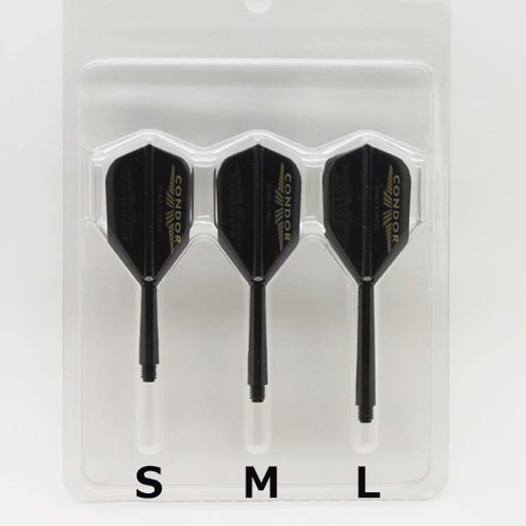 CONDOR nhỏ phi tiêu vuông cánh phi tiêu đen lá vàng thương hiệu trắng một đuôi phi tiêu - Darts / Table football / Giải trí trong nhà phi tiêu nhựa