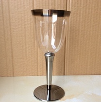 240ml Disposable Red Wine Glass plastic cup Cocktail Glass of Champagne Cup of Champagne Cup High-footed Cup Ice Cream Cup 5