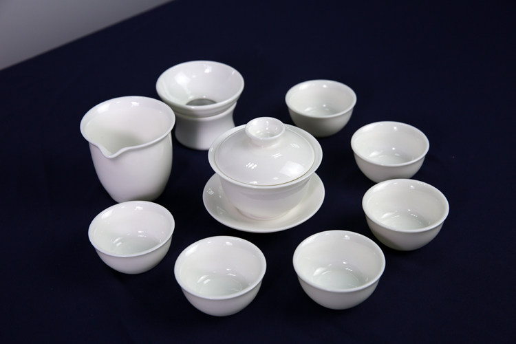 Aixi tea jade porcelain tea tea set group white porcelain tea set Set of tea art tea set Teaching tea set