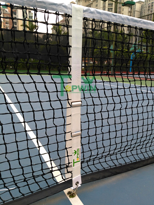 Tennis Network Center with General - purpose button ball mesh marking line attached galvanized double head hook