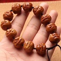 Iron core hand-carved short round small seeds interesting various types of core carvings to play with bracelets and plates to play with olive cores crooked money guagua