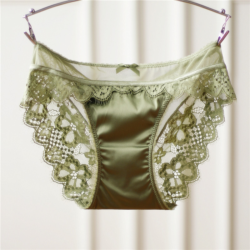 Girls underwear lace Japanese hot temptation incognito hip ultra-thin transparent perspective sexy low-waisted cotton crotch