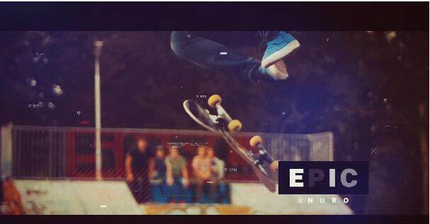 震撼大气科技感极限运动体育比赛健身房紧张宣传片片头ae模板