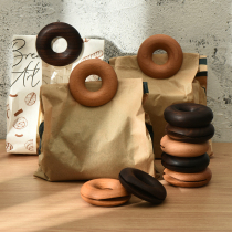 Xiaoxijia wooden donut sealing clip walnut food bag sealing clip tea bag snack bag sealing clip