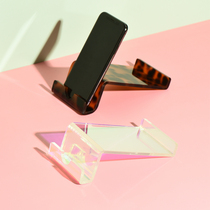 Xiaoxijia ins acrylic mobile phone holder colorful mobile phone holder tablet computer holder desktop ornaments storage rack