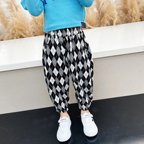 Girl Pants Spring Autumn Outside Wearing 2022 New Ocean Gas Loose Children Long Pants Woman Baby Autumn Clothing Trendy Bunches Pants