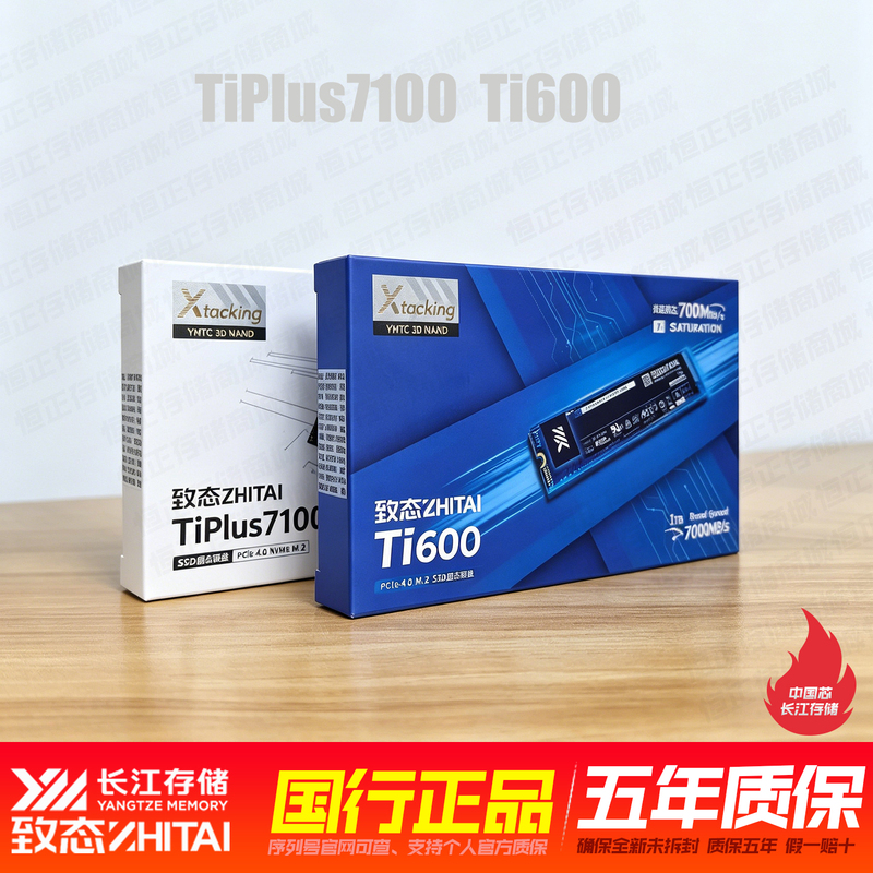 Tiplus7100 Ti600 1Tb 2Tb Changjiang Storage 4Tb Nvme M.2 Solid State Drive Ssd