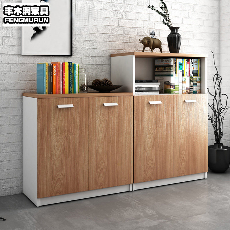 Guangzhou office furniture file cabinet bookcase low cabinet office cabinet information cabinet wooden office file cabinet staff