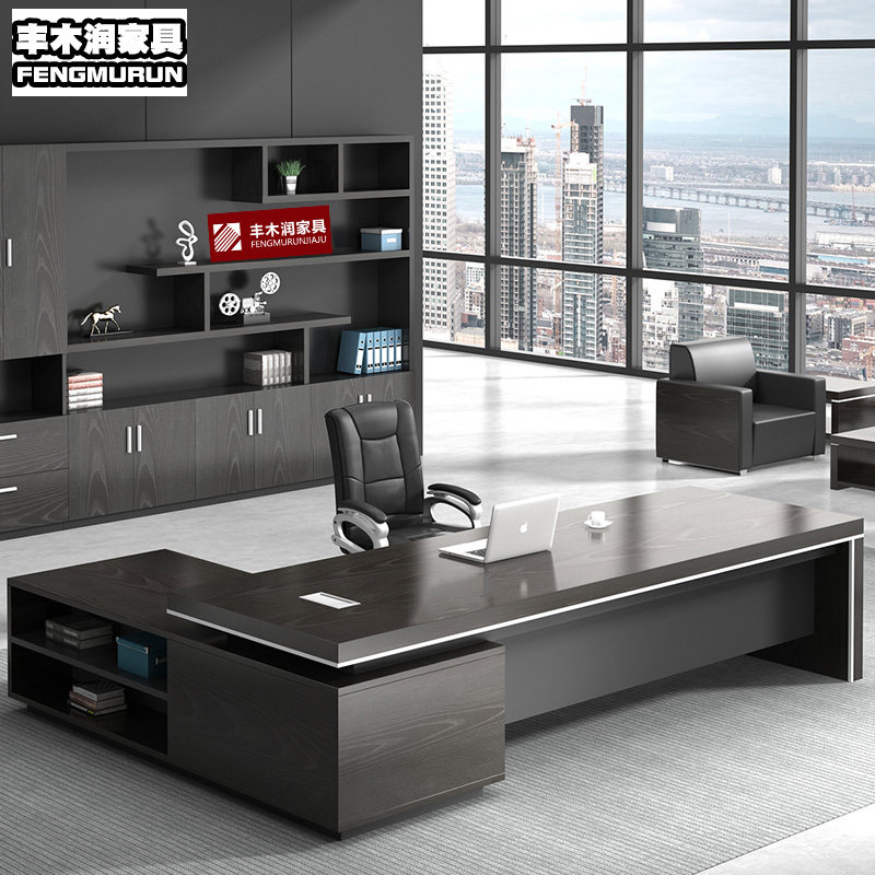 Boss desk president desk simple modern boss desk chair combination manager supervisor desk executive desk office furniture