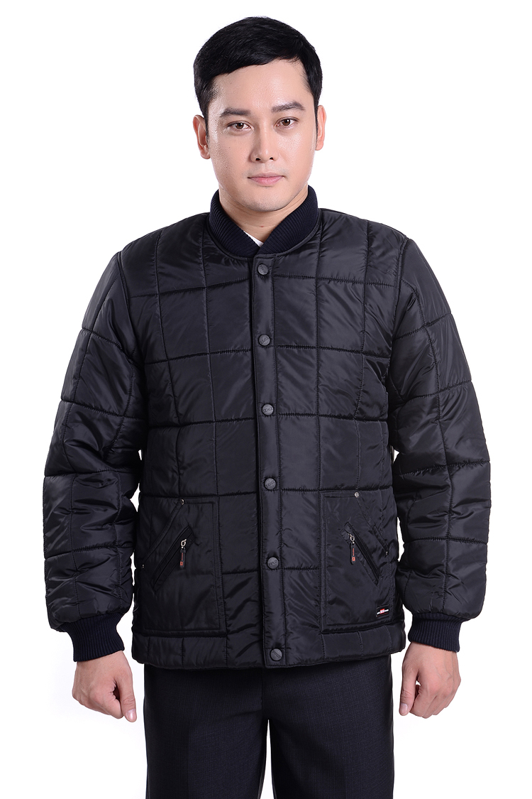 Áo khoác cotton mùa đông trung niên cotton dày áo khoác nam dày áo khoác cotton trung niên áo dạ nam hàn quốc