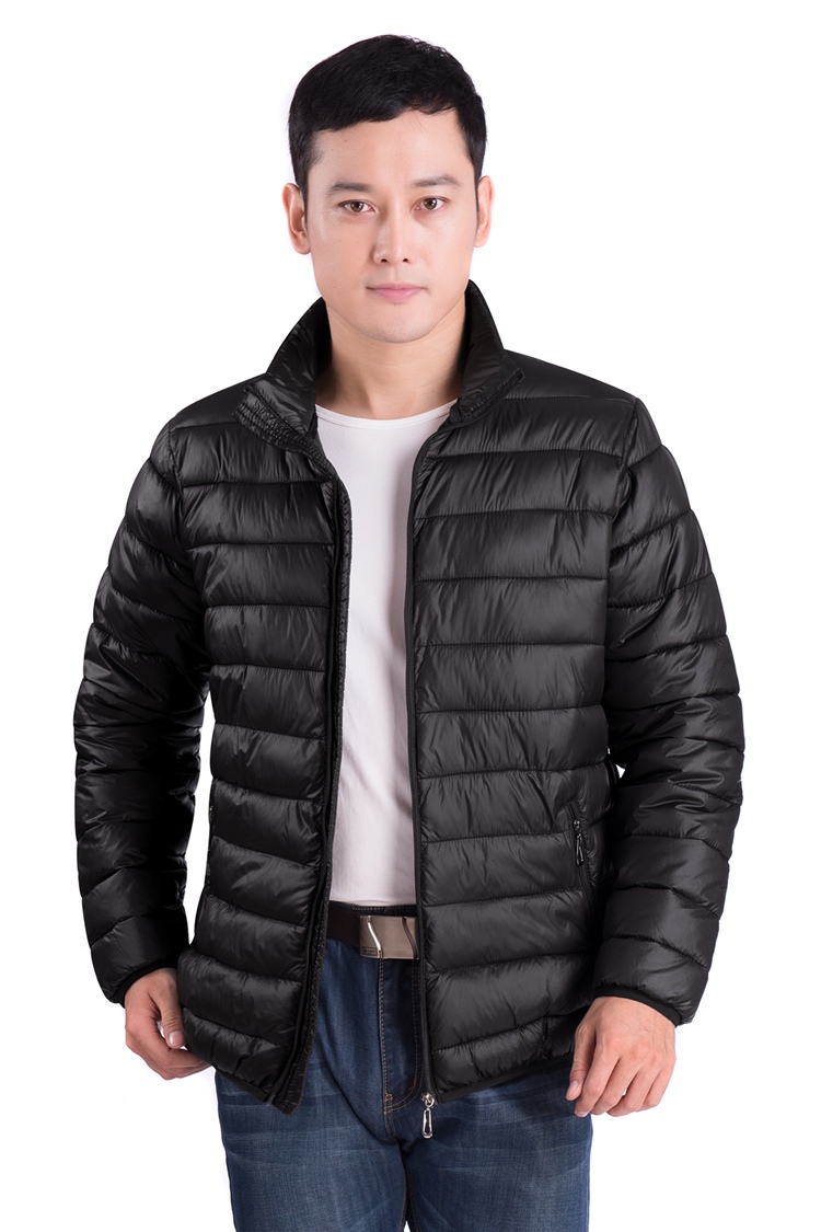 Áo bông nam trung niên cha mùa đông quần áo cotton mùa đông áo khoác cotton dày áo khoác nam trung niên xuống áo bông áo khoác jean nam
