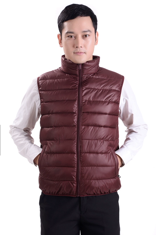 Áo vest nam trẻ trung và nam trung niên ấm áp cotton mùa thu và mùa đông vest vest vest mùa thu áo khoác nam áo ba lỗ tập gym nam