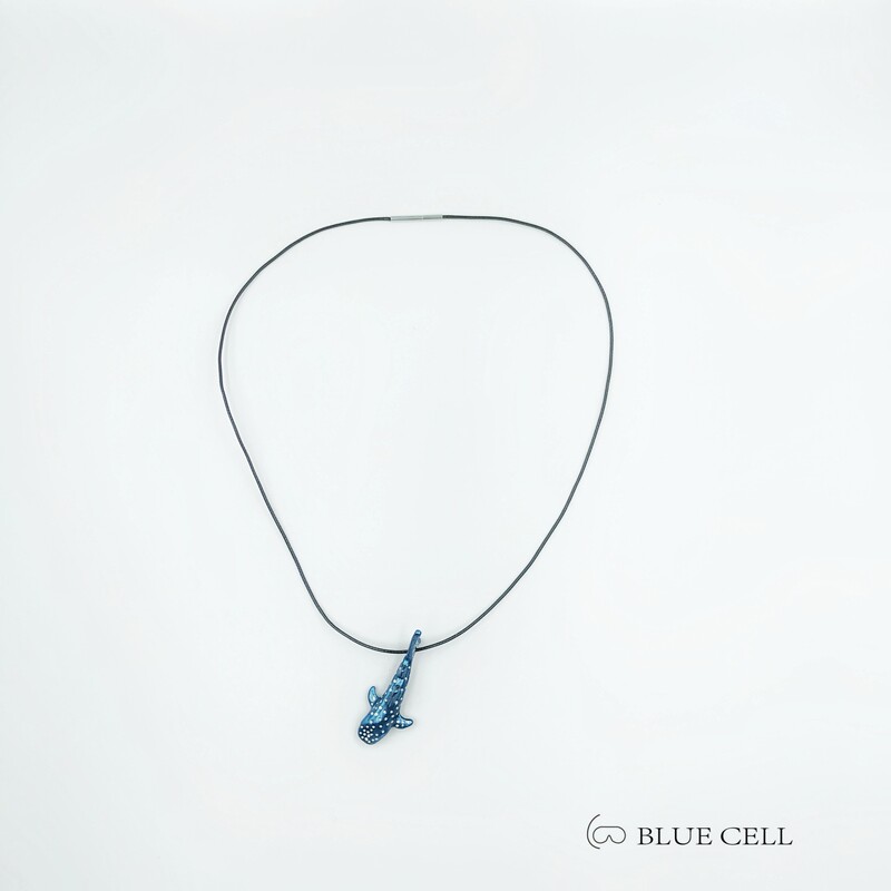 【Whale Shark】Blue Cell Original Design Whale Shark Necklace Enamel Maldives 【Whale Shark】Blue Cell Original Design Whale Shark Necklace Enamel Maldives