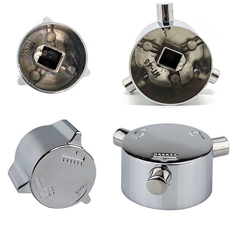 Showerhead Diverter Accessories Switch Switchgear Dial Three-Position Valve Core Square Handle Inner Square Hole Cap