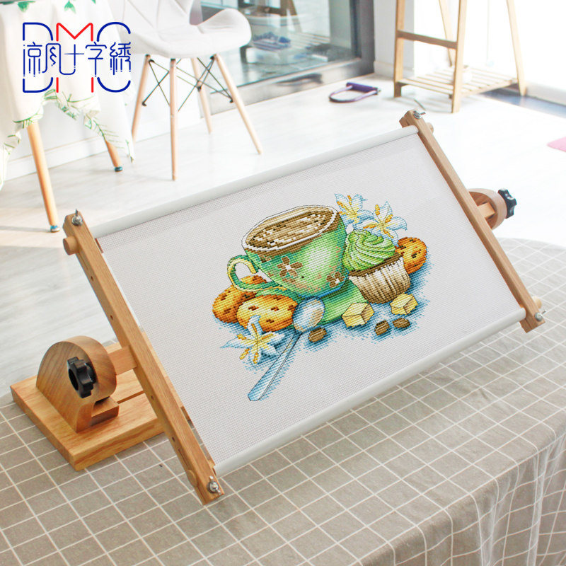 Cross stitch embroidery tools Korean Ye single embroidery rack Solid wood shelf Sitting desktop embroidery shelf Embroidery hanger embroidery rack