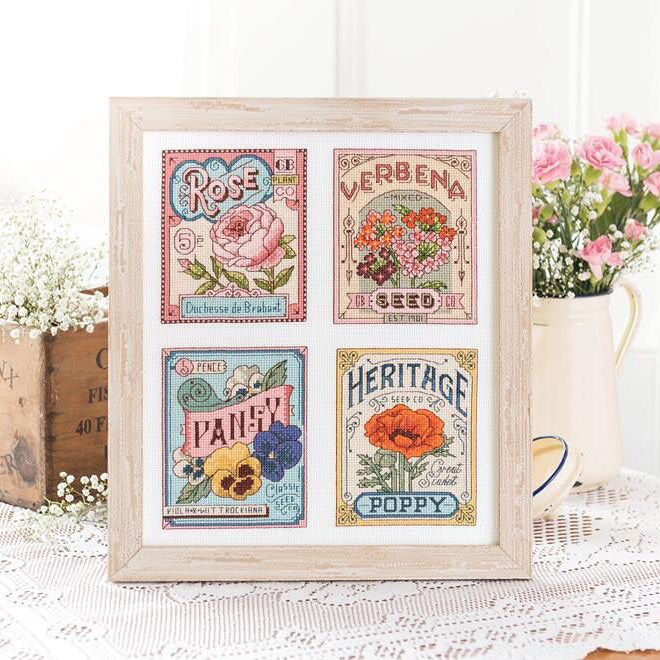 Набор для вышивания крестиком нитками Cool breeze DMC гостиная новая серия цветов и растений HC4628 иллюстрированная книга \