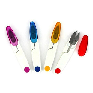 Cool wind DMC cross stitch tools Embroidery accessories tools with lid scissors U-shaped yarn scissors Small scissors Cut thread scissors