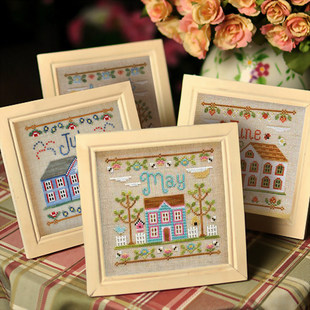 DMC Cross Embroidery Scenery Scenery European and American Magazine in December I love my printed bedroom living room