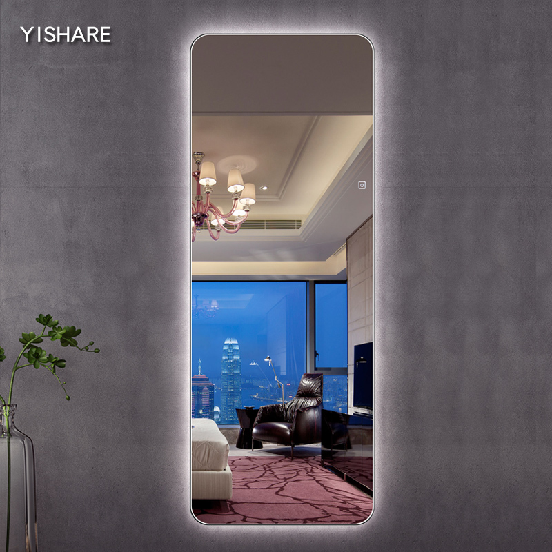 Usd 87 30 Yishare Frameless Dressing Mirror Led Lights Wall Yishare Frameless Dressing Mirror Led Lights Wall Full Body Rounded Hanging With