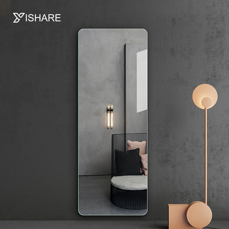 Yishare light luxury frameless dressing mirror wall fitting mirror Wall Wall Explosion-proof household full body floor mirror