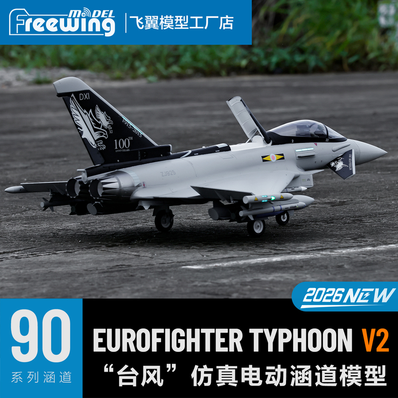 Freewing Flying Wing Model 90mm “Typhoon” V2 New Version of the Simulated Electric Ducted Fan Fighter Model Freewing Flying Wing Model 90mm “Typhoon” V2 New Version of the Simulated Electric Ducted Fan Fighter Model
