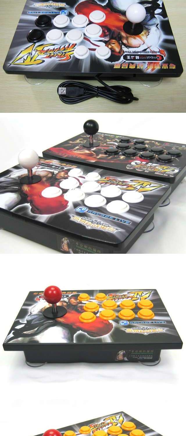 Rocker Arcade Rocker Game Điều khiển Street Fighter 4 Rocker Máy tính chiến đấu Rocker USB Không chậm trễ - Cần điều khiển tay cầm chơi pubg