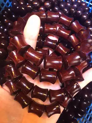 India's new Beed handstring leaflet red sandalwood old material bamboo beads 18 barrels beaded skewers full of Venus high oil density