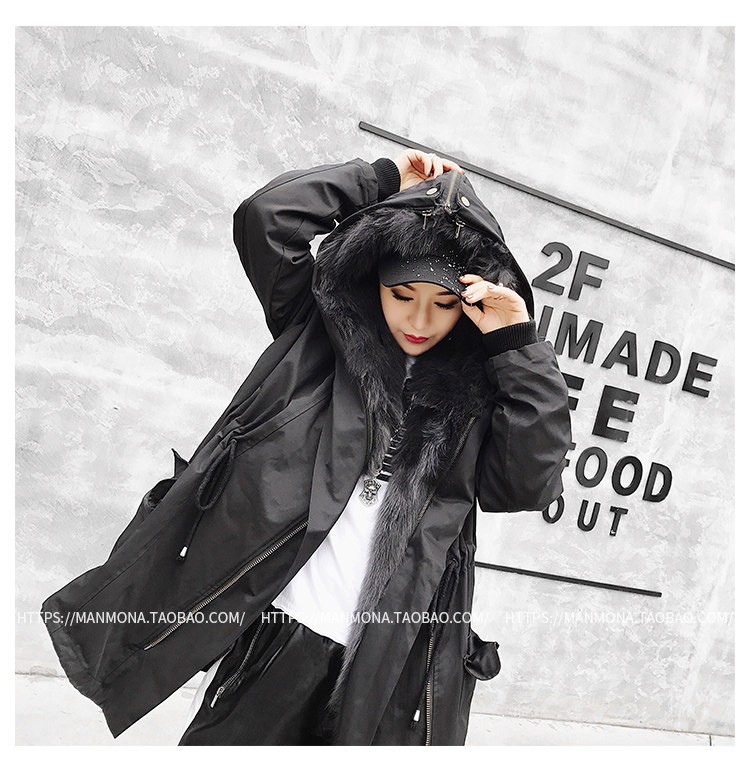 Manteau de fourrure femme MANMONA - Ref 3171469 Image 88