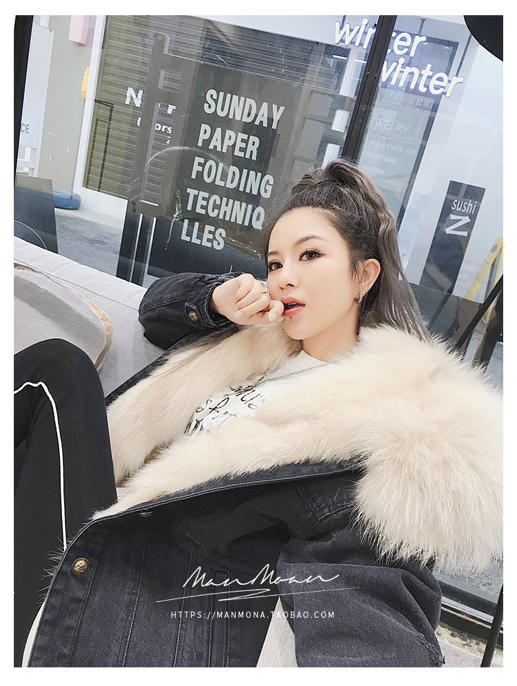 Manteau de fourrure femme MANMONA - Ref 3174090 Image 46